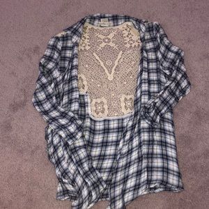 Plaid cardigan
